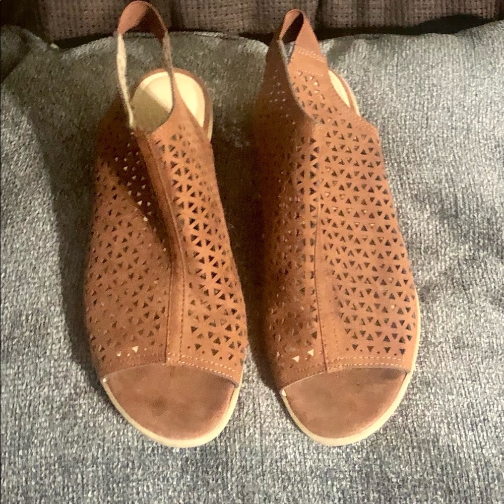 American Eagle by Payless brown cutout booties- 9